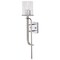 Nuvo Terrace 1-Light Wall Sconce Polished Nickel Crackle Glass 60/7747 - alternate 3